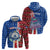 Cape Verde Christmas Hoodie with Red and Blue Festive Pattern Christmas Tree and National Emblem Motif - Wonder Print Shop