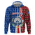 Cape Verde Christmas Hoodie with Red and Blue Festive Pattern Christmas Tree and National Emblem Motif - Wonder Print Shop