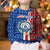 Cape Verde Christmas Kid Ugly Christmas Sweater with Red and Blue Festive Pattern Christmas Tree and National Emblem Motif - Wonder Print Shop