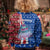 Cape Verde Christmas Kid Ugly Christmas Sweater with Red and Blue Festive Pattern Christmas Tree and National Emblem Motif - Wonder Print Shop