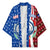 Cape Verde Christmas Kimono with Red and Blue Festive Pattern Christmas Tree and National Emblem Motif - Wonder Print Shop