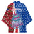 Cape Verde Christmas Kimono with Red and Blue Festive Pattern Christmas Tree and National Emblem Motif - Wonder Print Shop
