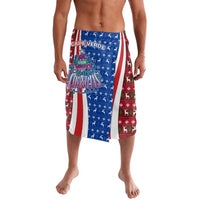 Cape Verde Christmas Lavalava with Red and Blue Festive Pattern Christmas Tree and National Emblem Motif - Wonder Print Shop