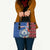 Cape Verde Christmas Leather Bag with Red and Blue Festive Pattern Christmas Tree and National Emblem Motif - Wonder Print Shop
