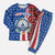 Cape Verde Christmas Pajama Set with Red and Blue Festive Pattern Christmas Tree and National Emblem Motif - Wonder Print Shop