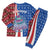 Cape Verde Christmas Pajama Set with Red and Blue Festive Pattern Christmas Tree and National Emblem Motif - Wonder Print Shop