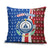 Cape Verde Christmas Pillow Cover with Red and Blue Festive Pattern Christmas Tree and National Emblem Motif - Wonder Print Shop
