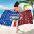 Cape Verde Christmas Sarong with Red and Blue Festive Pattern Christmas Tree and National Emblem Motif - Wonder Print Shop