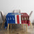 Cape Verde Christmas Tablecloth with Red and Blue Festive Pattern Christmas Tree and National Emblem Motif - Wonder Print Shop