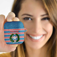 Texas Christmas AirPods Case with Blue and Red Striped Festive Pattern Lone Star and Santa Motif - Wonder Print Shop
