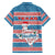 Texas Christmas Family Matching Off The Shoulder Long Sleeve Dress and Hawaiian Shirt with Blue and Red Striped Festive Pattern Lone Star and Santa Motif - Wonder Print Shop
