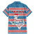 Texas Christmas Family Matching Off Shoulder Maxi Dress and Hawaiian Shirt with Blue and Red Striped Festive Pattern Lone Star and Santa Motif - Wonder Print Shop
