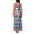 Texas Christmas Family Matching Tank Maxi Dress and Hawaiian Shirt with Blue and Red Striped Festive Pattern Lone Star and Santa Motif - Wonder Print Shop
