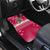 Texas Christmas Car Mats with Red and White Snowflake Pattern Longhorn Skull and Christmas Cactus Motif - Wonder Print Shop