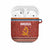 Angola Christmas AirPods Case with Red Snowflake Pattern Tribal Santa Claus Motif - Wonder Print Shop