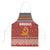 Angola Christmas Apron with Red Snowflake Pattern Tribal Santa Claus Motif - Wonder Print Shop