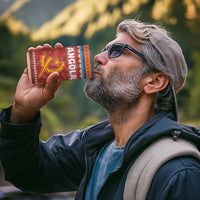 Angola Christmas 4 in 1 Can Cooler Tumbler with Red Snowflake Pattern Tribal Santa Claus Motif - Wonder Print Shop