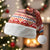 Angola Christmas Santa Hat with Red Snowflake Pattern Tribal Santa Claus Motif - Wonder Print Shop