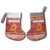 Angola Christmas Stocking with Red Snowflake Pattern Tribal Santa Claus Motif - Wonder Print Shop