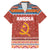 Angola Christmas Family Matching Tank Maxi Dress and Hawaiian Shirt with Red Snowflake Pattern Tribal Santa Claus Motif - Wonder Print Shop