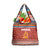 Angola Christmas Grocery Bag with Red Snowflake Pattern Tribal Santa Claus Motif - Wonder Print Shop