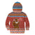 Angola Christmas Kid Hoodie with Red Snowflake Pattern Tribal Santa Claus Motif - Wonder Print Shop