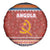 Angola Christmas Spare Tire Cover with Red Snowflake Pattern Tribal Santa Claus Motif - Wonder Print Shop