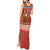 Angola Christmas Tank Maxi Dress with Red Snowflake Pattern Tribal Santa Claus Motif - Wonder Print Shop