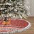 Angola Christmas Tree Skirt with Red Snowflake Pattern Tribal Santa Claus Motif - Wonder Print Shop