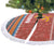Angola Christmas Tree Skirt with Red Snowflake Pattern Tribal Santa Claus Motif - Wonder Print Shop