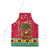 Angola Christmas Apron with Santa, Gifts, and National Flag Map Motif - Wonder Print Shop