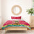 Angola Christmas Bedding Set with Santa, Gifts, and National Flag Map Motif - Wonder Print Shop