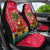 Angola Christmas Car Seat Cover with Santa, Gifts, and National Flag Map Motif - Wonder Print Shop