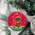 Angola Christmas Ceramic Ornament with Santa, Gifts, and National Flag Map Motif - Wonder Print Shop