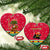 Angola Christmas Ceramic Ornament with Santa, Gifts, and National Flag Map Motif - Wonder Print Shop