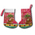 Angola Christmas Stocking with Santa, Gifts, and National Flag Map Motif - Wonder Print Shop