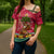 Angola Christmas Cross Shoulder Shirt with Santa, Gifts, and National Flag Map Motif - Wonder Print Shop