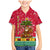 Angola Christmas Family Matching Mermaid Dress and Hawaiian Shirt with Santa, Gifts, and National Flag Map Motif - Wonder Print Shop