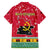 Angola Christmas Family Matching Off Shoulder Maxi Dress and Hawaiian Shirt with Santa, Gifts, and National Flag Map Motif - Wonder Print Shop
