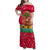 Angola Christmas Family Matching Off Shoulder Maxi Dress and Hawaiian Shirt with Santa, Gifts, and National Flag Map Motif - Wonder Print Shop