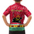 Angola Christmas Family Matching Short Sleeve Bodycon Dress and Hawaiian Shirt with Santa, Gifts, and National Flag Map Motif - Wonder Print Shop