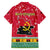 Angola Christmas Family Matching Short Sleeve Bodycon Dress and Hawaiian Shirt with Santa, Gifts, and National Flag Map Motif - Wonder Print Shop