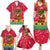 Angola Christmas Family Matching Summer Maxi Dress and Hawaiian Shirt with Santa, Gifts, and National Flag Map Motif - Wonder Print Shop