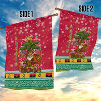 Angola Christmas Garden Flag with Santa, Gifts, and National Flag Map Motif - Wonder Print Shop