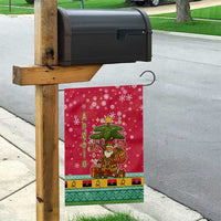 Angola Christmas Garden Flag with Santa, Gifts, and National Flag Map Motif - Wonder Print Shop