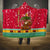 Angola Christmas Hooded Blanket with Santa, Gifts, and National Flag Map Motif - Wonder Print Shop