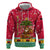 Angola Christmas Hoodie with Santa, Gifts, and National Flag Map Motif - Wonder Print Shop