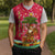 Angola Christmas Knitted V-Neck Vest with Santa, Gifts, and National Flag Map Motif - Wonder Print Shop