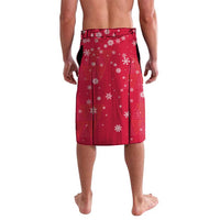 Angola Christmas Lavalava with Santa, Gifts, and National Flag Map Motif - Wonder Print Shop