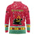 Angola Christmas Long Sleeve Polo Shirt with Santa, Gifts, and National Flag Map Motif - Wonder Print Shop